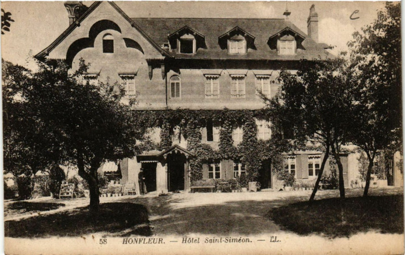 Carte postale ancienne Honfleur - Hotel Saint-Siméon à Honfleur