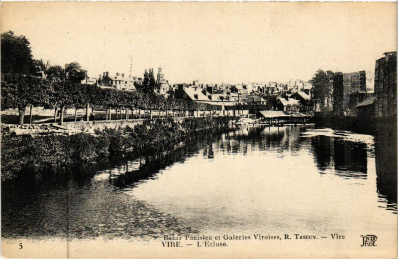 Carte postale ancienne Vire - L'Ecluse
