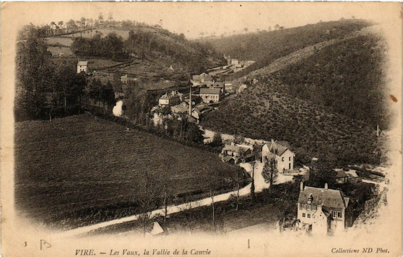 Carte postale ancienne Vire - Les Vaux la Vallée de la Canvie