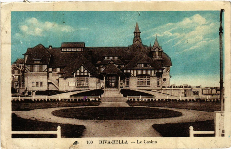 Carte postale ancienne Riva-Bella - Le Casino