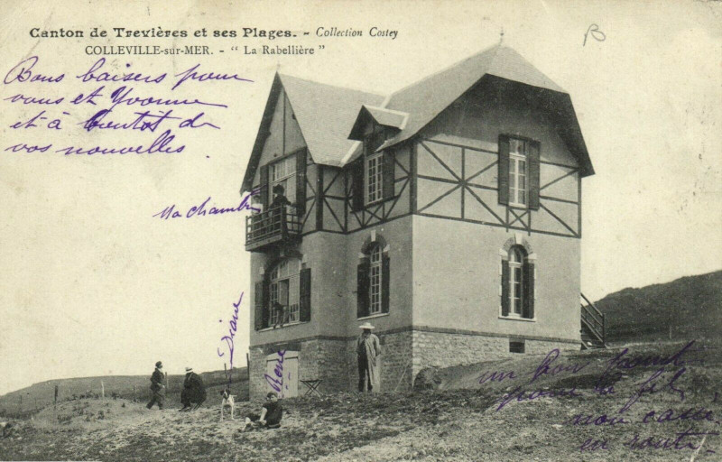 Carte postale ancienne Canton de Treviéres et ses Plages - Collection Costey - Colleville à Trévières