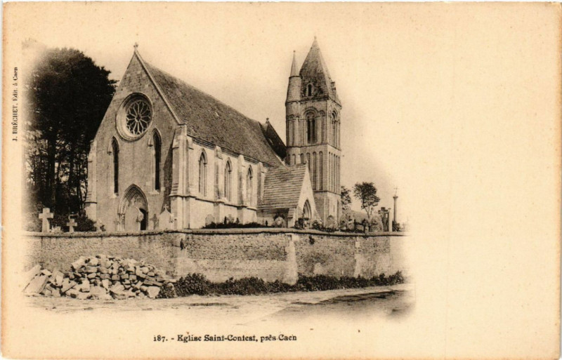 Carte postale ancienne Eglise Saint-ConteSaint-pres Caen à Caen