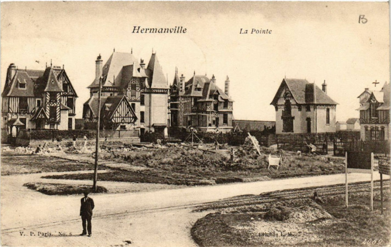 Carte postale ancienne Hermanville - La Pointe