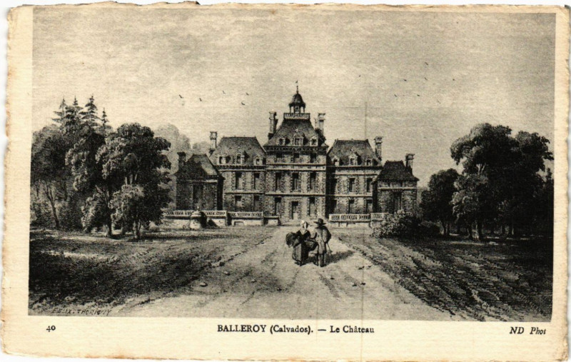 Carte postale ancienne Balleroy - Le Chateau