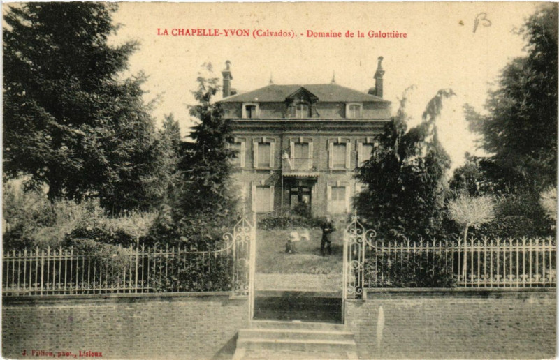 Carte postale ancienne La Chapelle-Yvon - Domaine de la Galouire