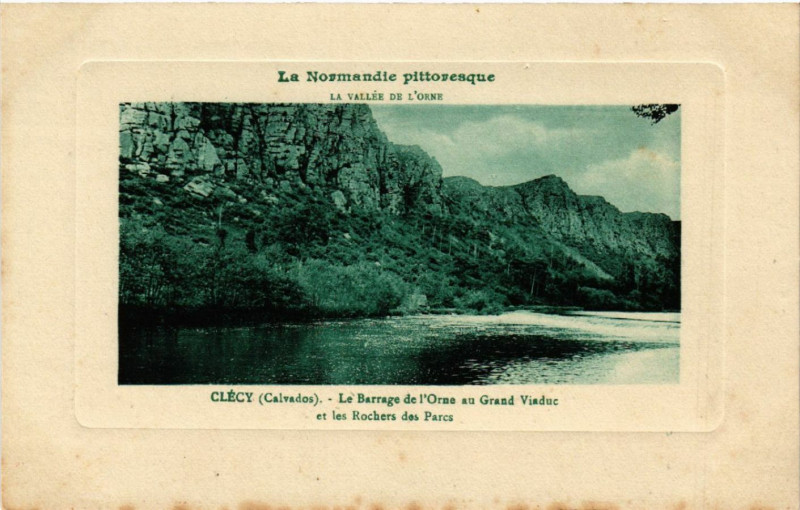 Carte postale ancienne La Vallée de l'Orne - Clecy - Le Baraage de l'Orne au à Clécy