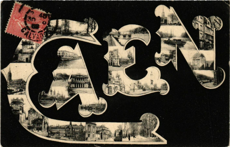 Carte postale ancienne Caen à Caen