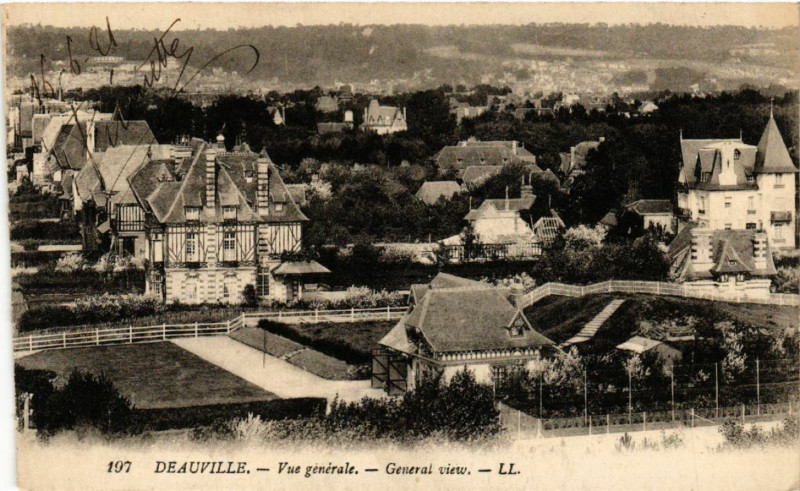 Carte postale ancienne Deauville - Vue générale - General view à Deauville