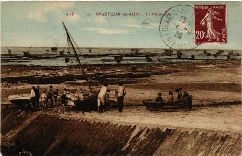 Carte postale ancienne Grandcamp-les-Bains - La Petite Cale