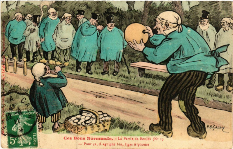 Carte postale ancienne Ces bons Normands