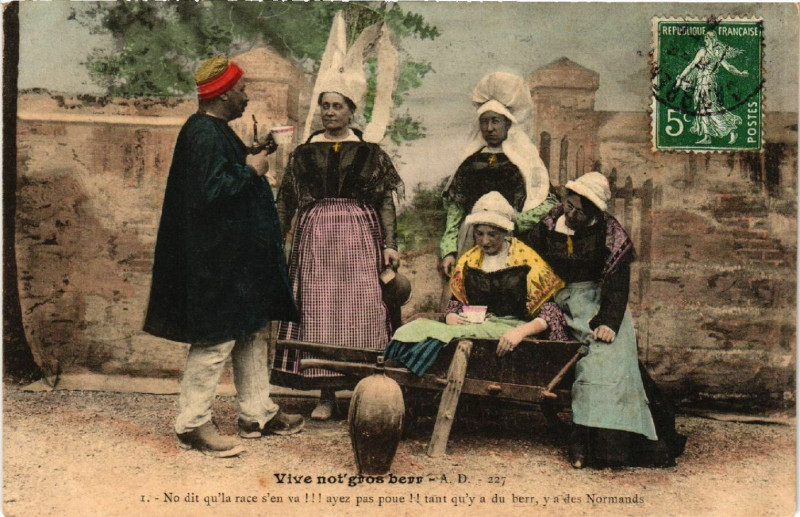 Carte postale ancienne Vive not gros berr
