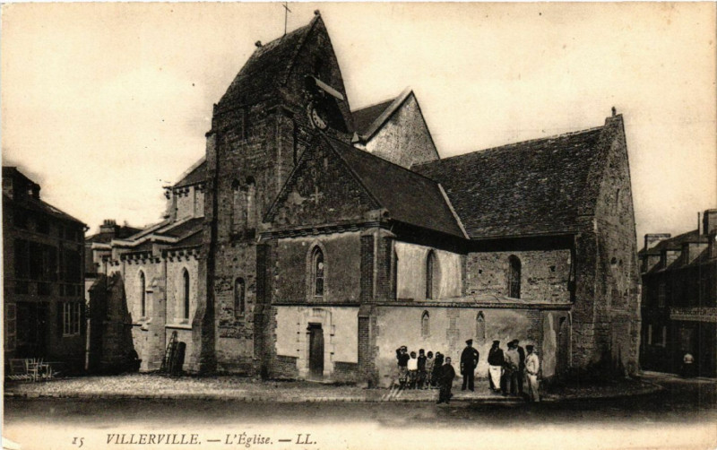 Carte postale ancienne Villerville - L'Eglise à Villerville