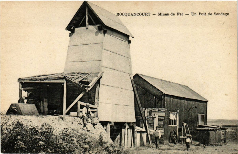 Carte postale ancienne Rocquancourt - Mines de Fer
