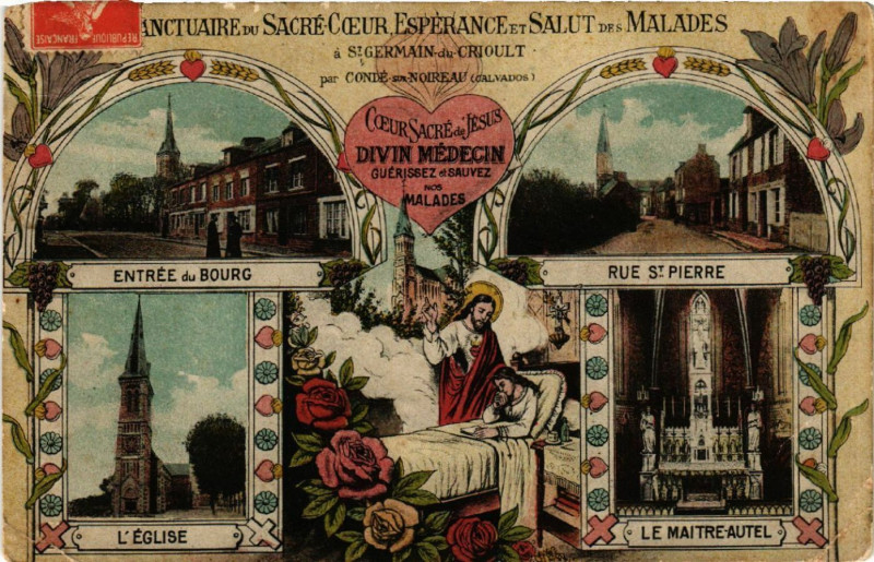 Carte postale ancienne Salut des Malades