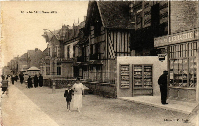Carte postale ancienne Saint-Aubin-sur-Mer à Saint-Aubin-sur-Mer