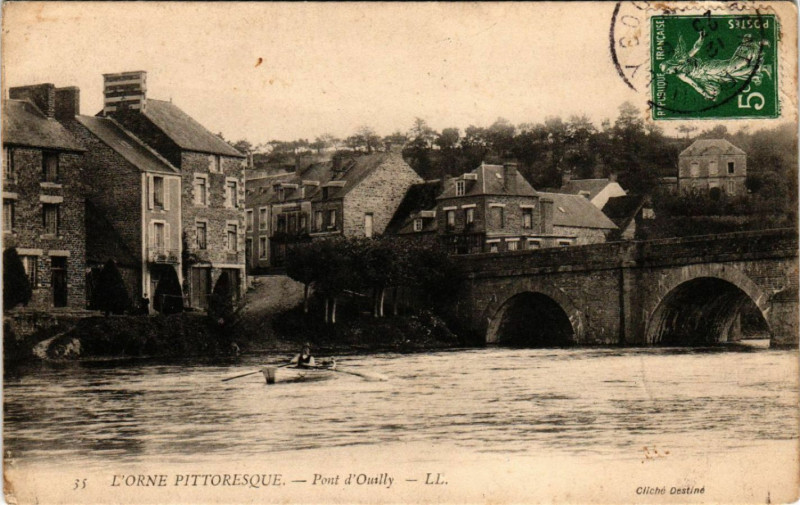 Carte postale ancienne L'Orne Pittoresque - Pont-d'Ouilly à Pont-d'Ouilly