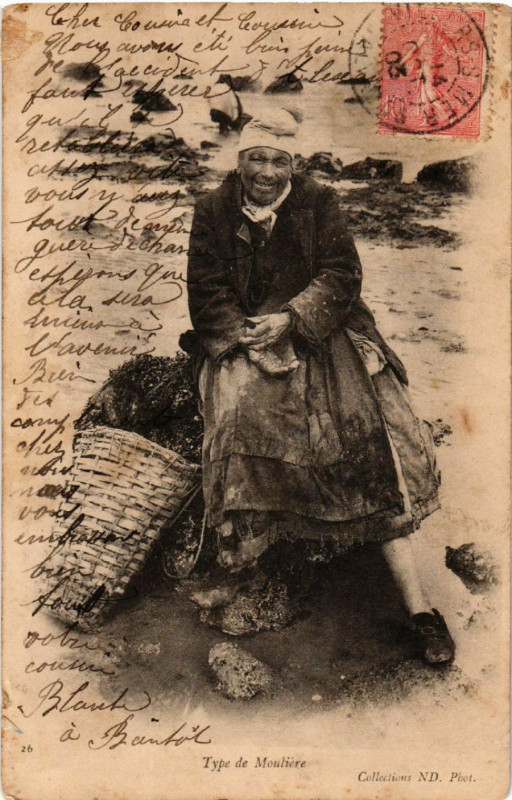 Carte postale ancienne Type de Mouliere