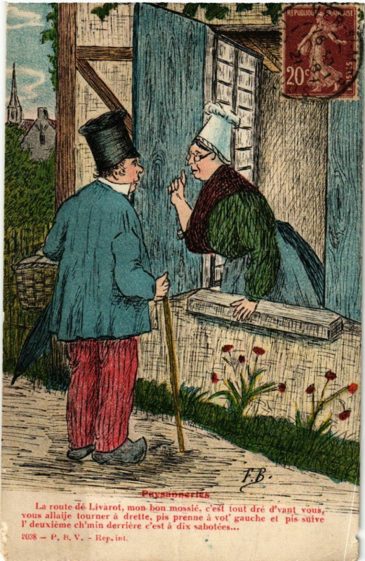 Carte postale ancienne Paysanneries