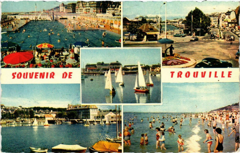 Carte postale ancienne Souvenir de Trouville