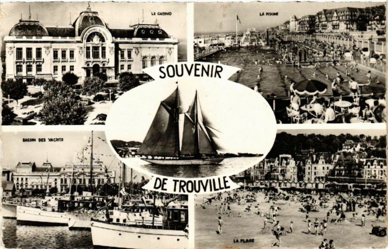 Carte postale ancienne Souvenir de Trouville