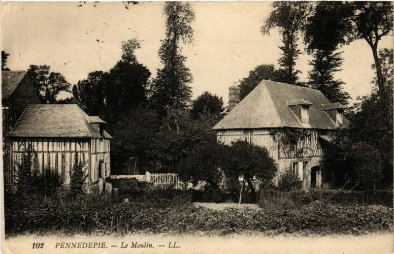 Carte postale ancienne Pennedepie - Le Moulin à Pennedepie
