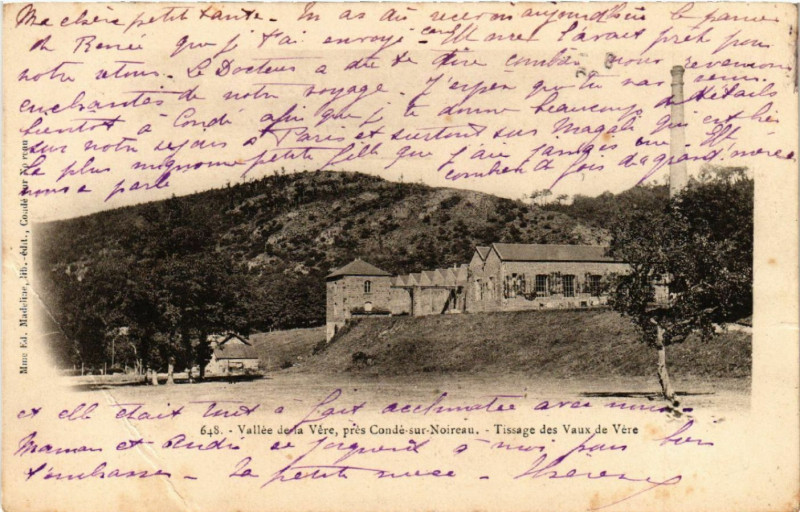 Carte postale ancienne Vallée de la Vere