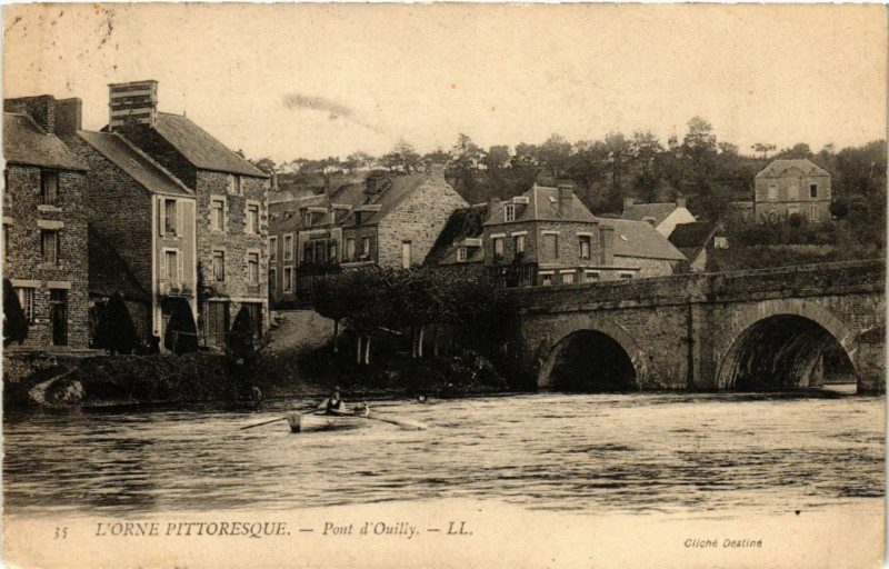 Carte postale ancienne L'Orne Pittoresque - Pont-d'Ouilly à Pont-d'Ouilly