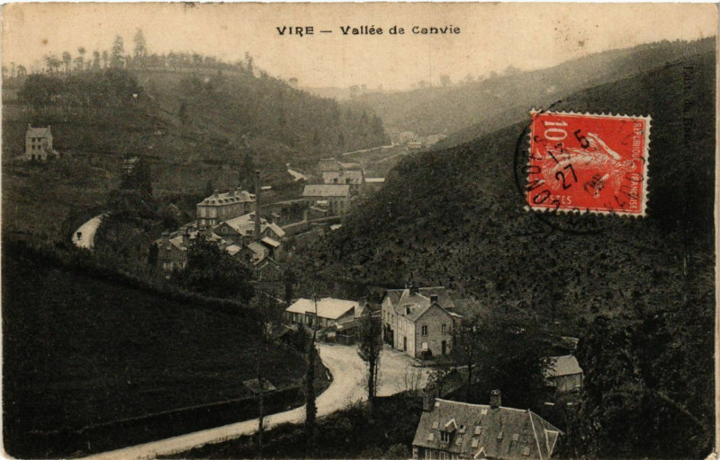 Carte postale ancienne Vire - Vallée de Canvie