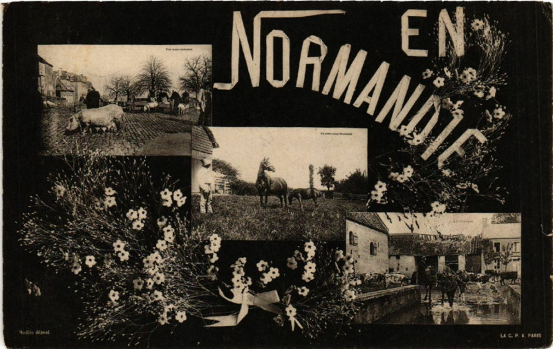 Carte postale ancienne En Normandie