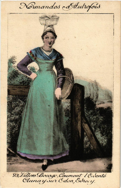 Carte postale ancienne Normandes d'Autrefois