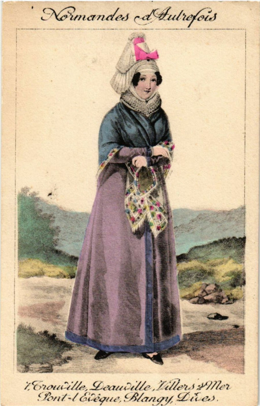 Carte postale ancienne Normandes d'Autrefois