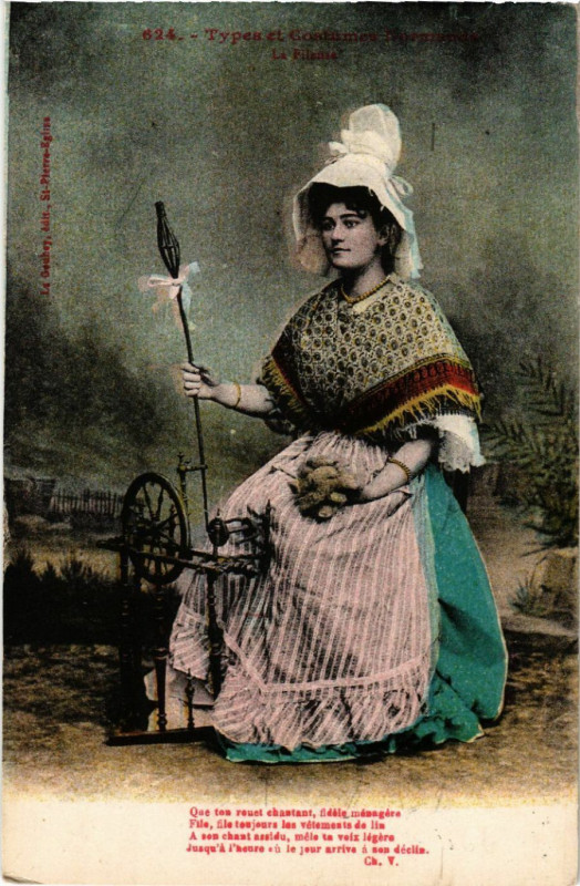 Carte postale ancienne Types et Costumes Normandie