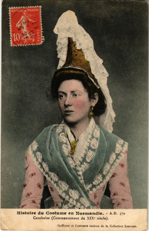Carte postale ancienne Histoire du Costume En Normandie