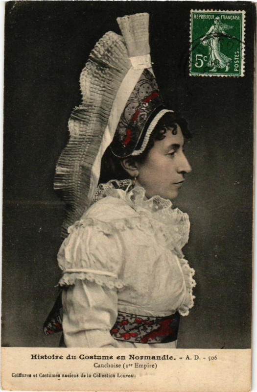 Carte postale ancienne Histoire du Costume En Normandie