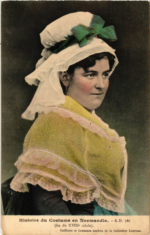 Carte postale ancienne Histoire du Costume En Normandie
