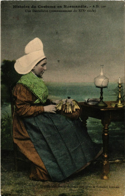 Carte postale ancienne Histoire du Costume En Normandie