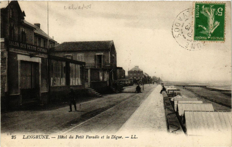 Carte postale ancienne Langrune - Hotel du Petit Paradis