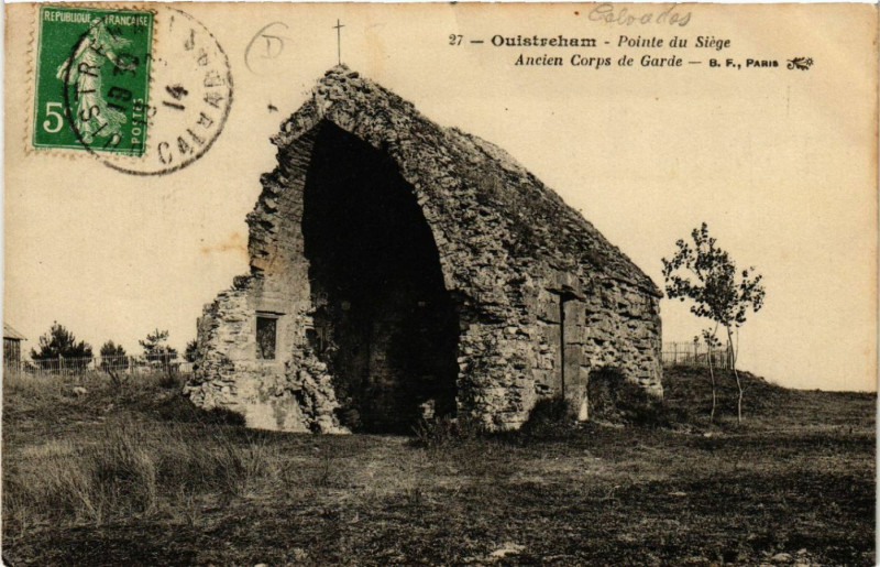 Carte postale ancienne Ouistreham - Pointe du Siege à Ouistreham