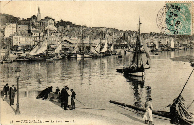 Carte postale ancienne Trouville-Le Port