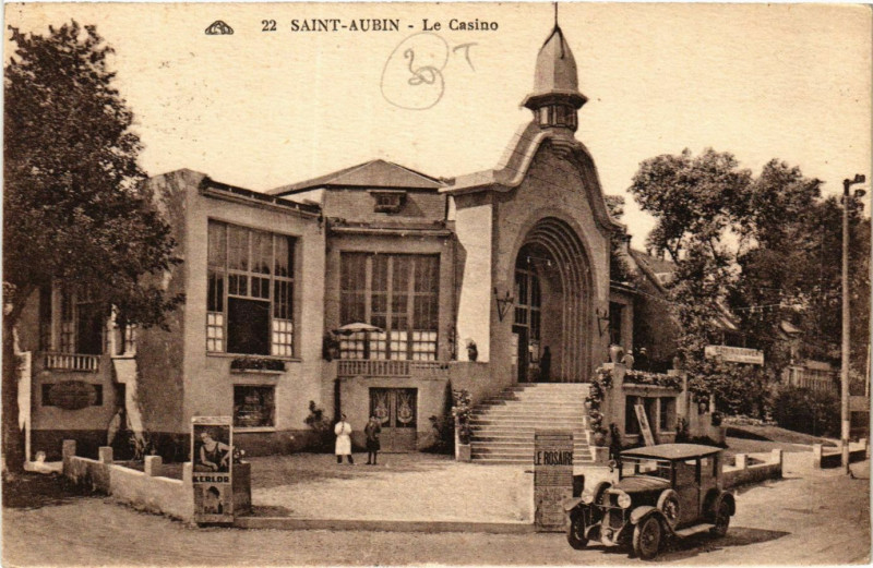 Carte postale ancienne Saint-Aubin-Le Casino
