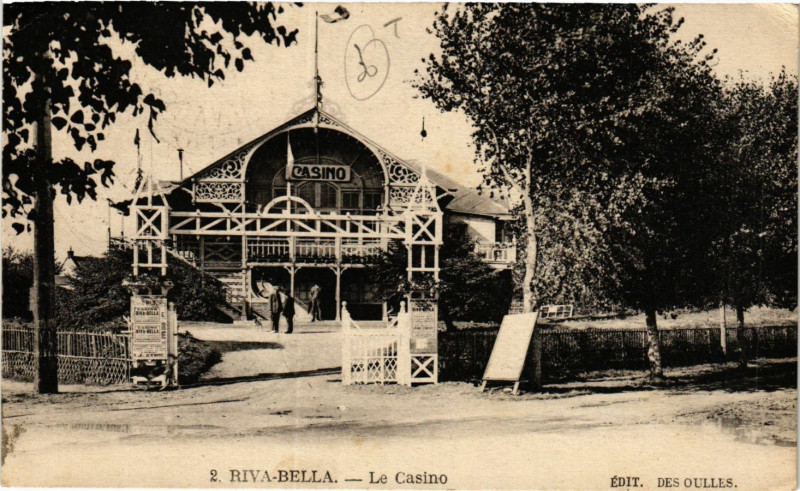 Carte postale ancienne Riva-Bella Le Casino