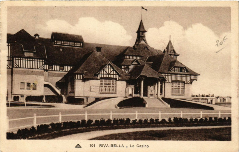 Carte postale ancienne Riva-Bella Le Casino