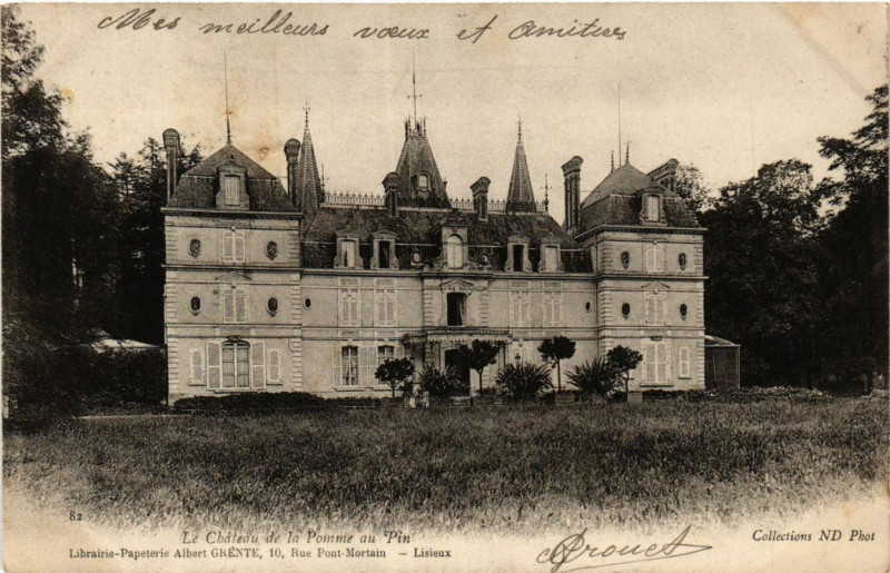 Carte postale ancienne Le Chateau de la Pomme au Pin