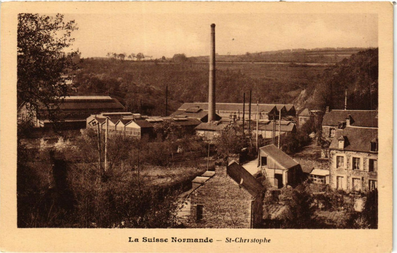 Carte postale ancienne La Suisse Normande-Saint-Christophe