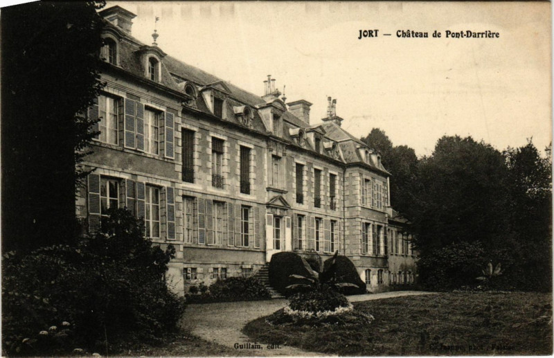 Carte postale ancienne Jort-Chateau de Pont-Darriére à Jort