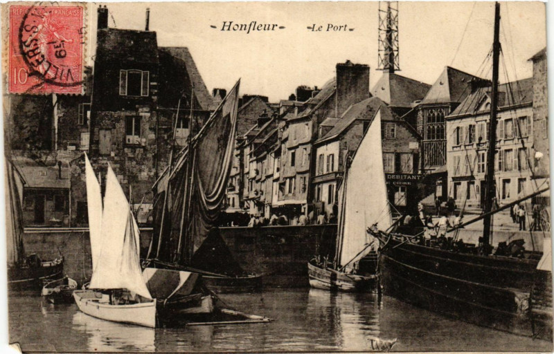 Carte postale ancienne Honfleur - Le Port à Honfleur