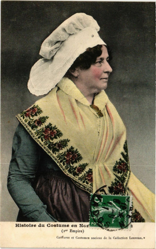 Carte postale ancienne Histoire du Costume en Normande