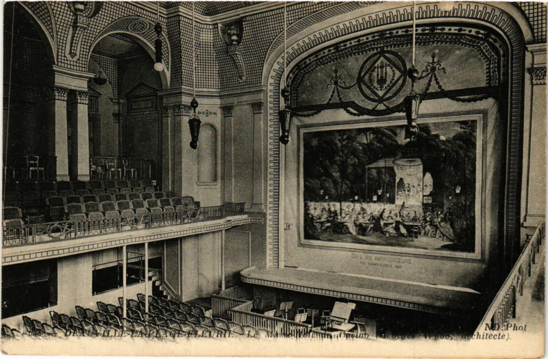 Carte postale ancienne Deauville - La Plage Fleurie Le Music Hall du Casino à Deauville