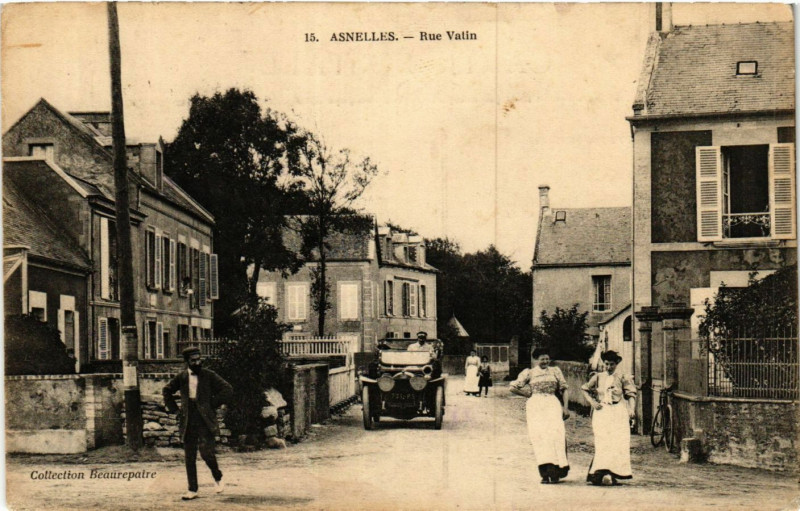 Carte postale ancienne Asnelles - Rue Vatin à Asnelles