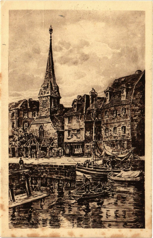 Carte postale ancienne Honfleur - Musée du Vieux Honfleur - Ancienne Eglise à Honfleur